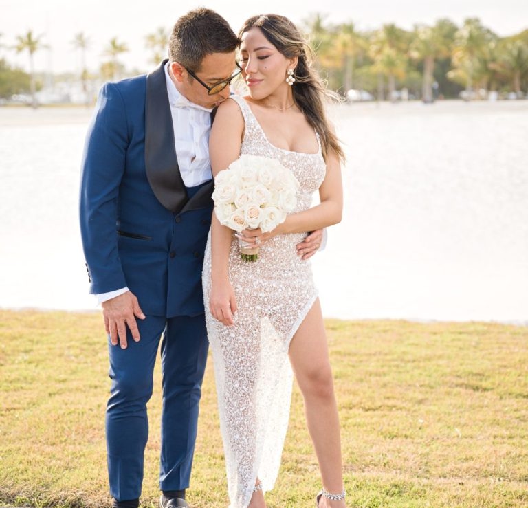 Bride & Groom at Matheson Hammocks Park