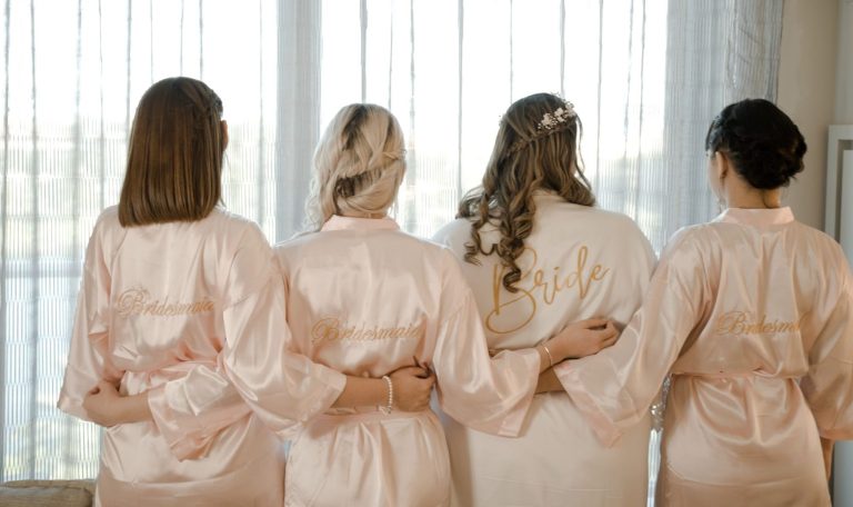 Bride & Groom standing together on a pathway in Key Largo, Florida